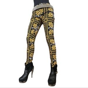 Kill City Black and Gold Women's Punk Royal Pants UNISEX 29 NWT